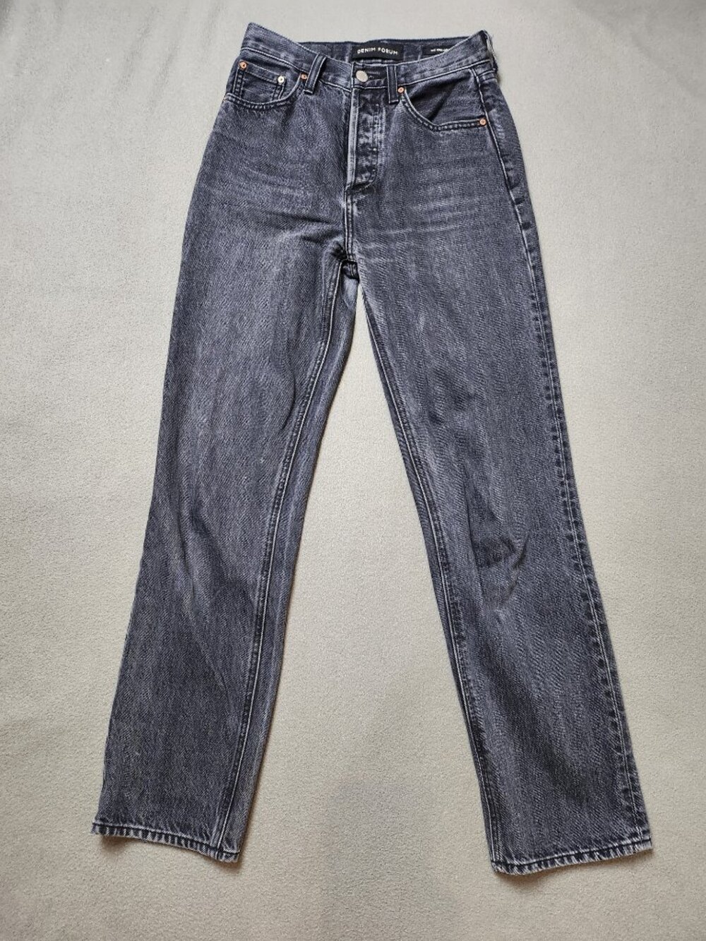 Aritzia Denim Forum The Joni High Rise Loose Jeans Washed Black Size 25